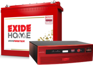 Exide GQP 12V 1450VA Sine Wave Inverter and Exide Inva Master Tall Tubular 200AH Combo